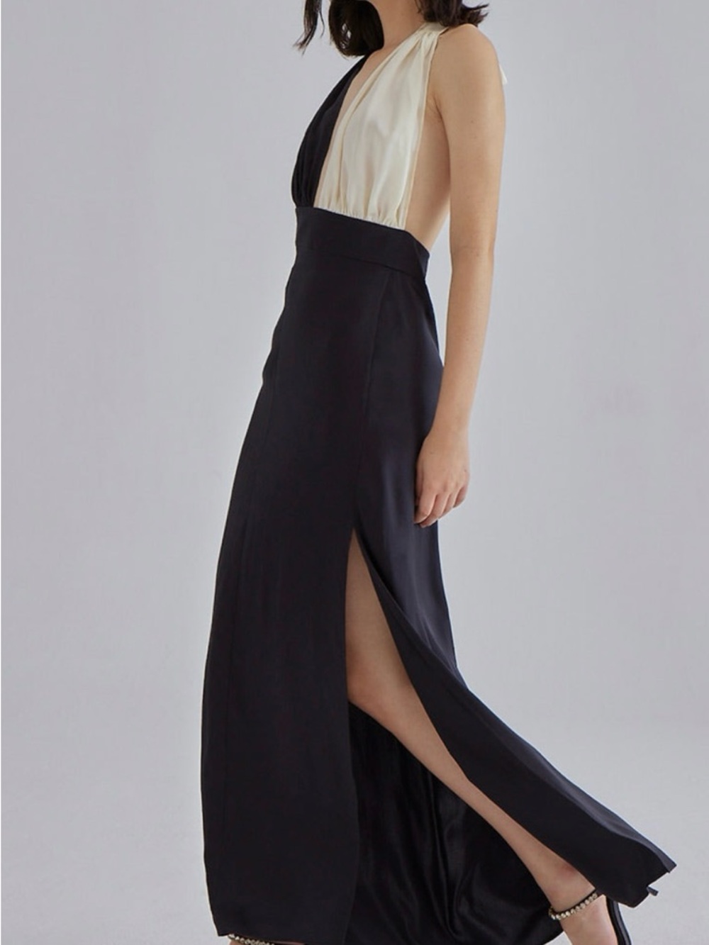 Silk Maison Halter Dress Sz M - Picture 4 of 5